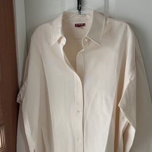 NWT STAUD Off-White “Lenora” button down Shirt